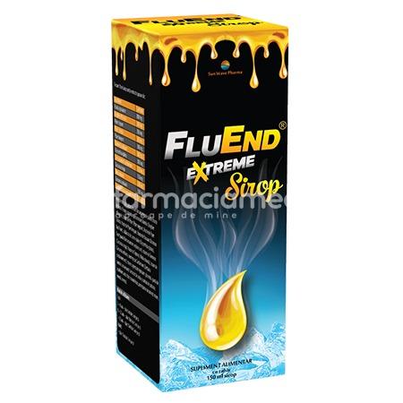 Suplimente alimentare copii - FluEnd Extrem sirop, flacon 150 ml, Sun Wave Pharma, farmaciamea.ro