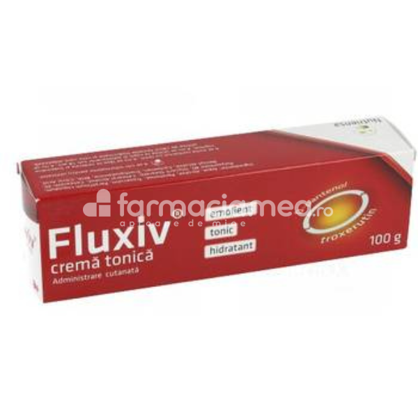 Varice și picioare grele - Fluxiv crema tonica, 100 g, Antibiotice, farmaciamea.ro