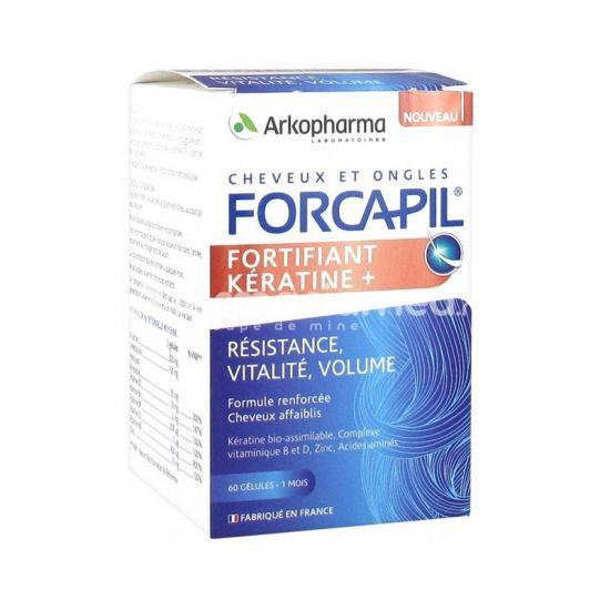 Căderea părului - Forcapil Fortifiant Keratine + 60 capsule, Arkopharma, farmaciamea.ro