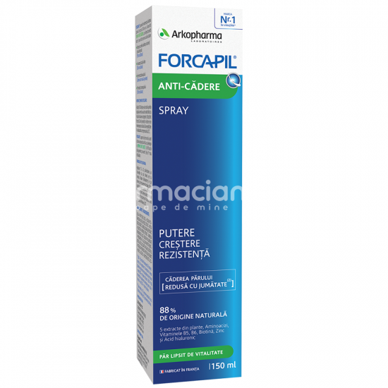 Căderea părului - Forcapil Lotiune Anti Caderea Parului Spray 150 ml, Arkopharma, farmaciamea.ro