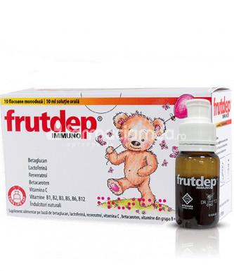 Imunitate copii - Frutdep immuno, 10 flacoane a câte 10 ml, Dr. Phyto, farmaciamea.ro