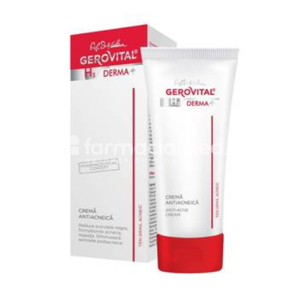 Îngrijire ten - Gerovital H3 Derma+ Crema Antiacneica, 50ml, farmaciamea.ro
