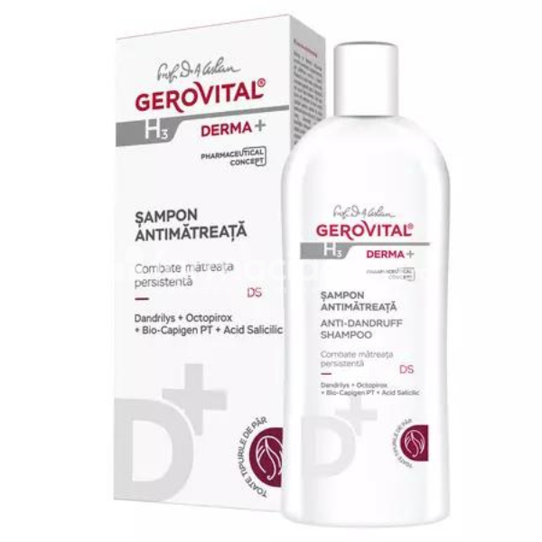 Îngrijire păr - Gerovital H3 Derma+ Sampon Antimatreata, 200 ml, farmaciamea.ro