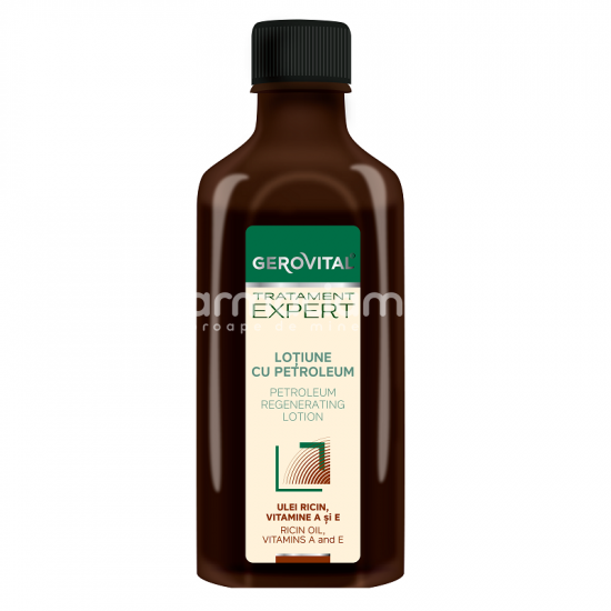 Îngrijire păr - Gerovital Tratament Expert Lotiune cu petroleum, 100 ml, farmaciamea.ro