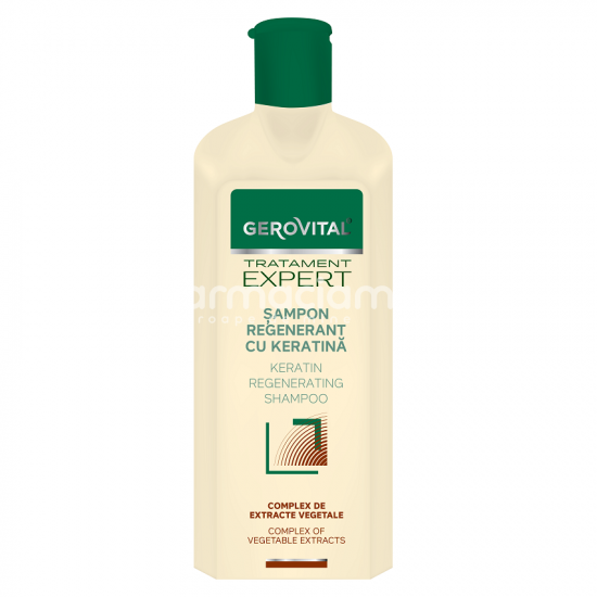 Îngrijire păr - Gerovital Tratament Expert Sampon regenerant cu keratina, 250 ml, farmaciamea.ro