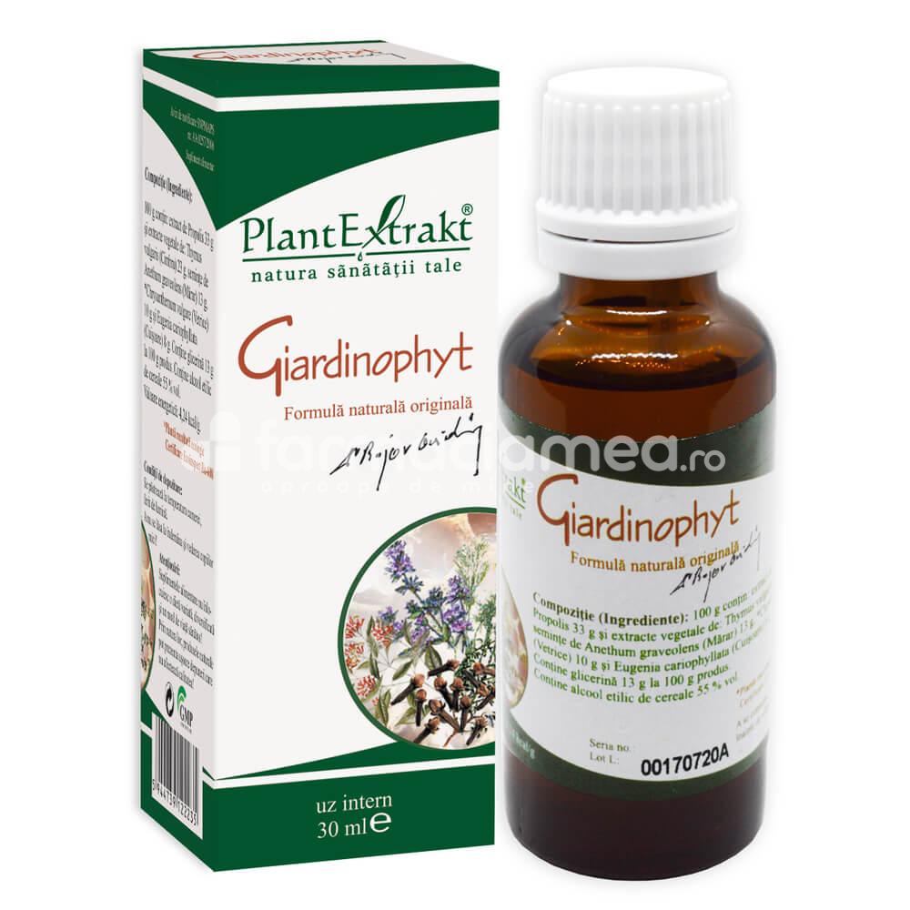 Fitoterapice - Giardinophyt solutie, eliminare paraziti intestinali, 30 ml, PlantExtrakt, farmaciamea.ro