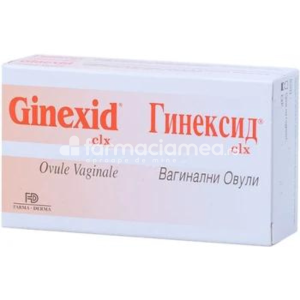 Igienă intimă - Ginexid, 10 ovule Farma-Derma, farmaciamea.ro