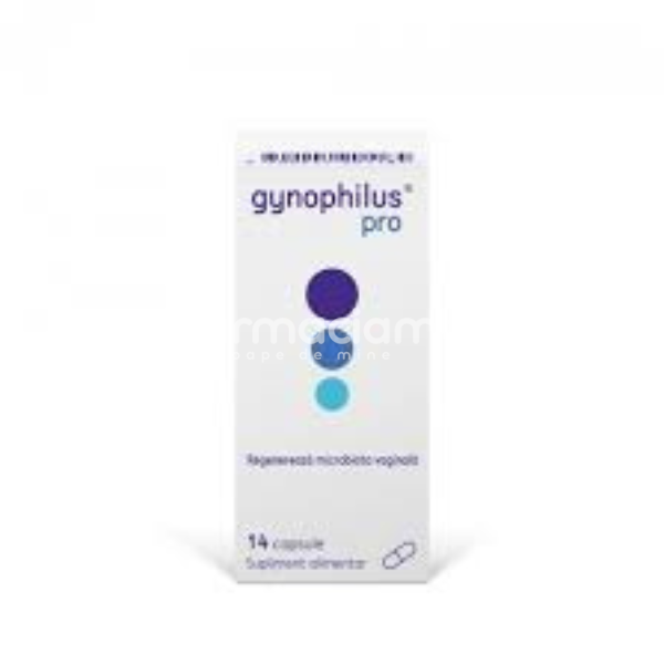 Uscăciunea mucoasei vaginale - Gynophillus Pro, 14 capsule, Bisessen Pharma, farmaciamea.ro