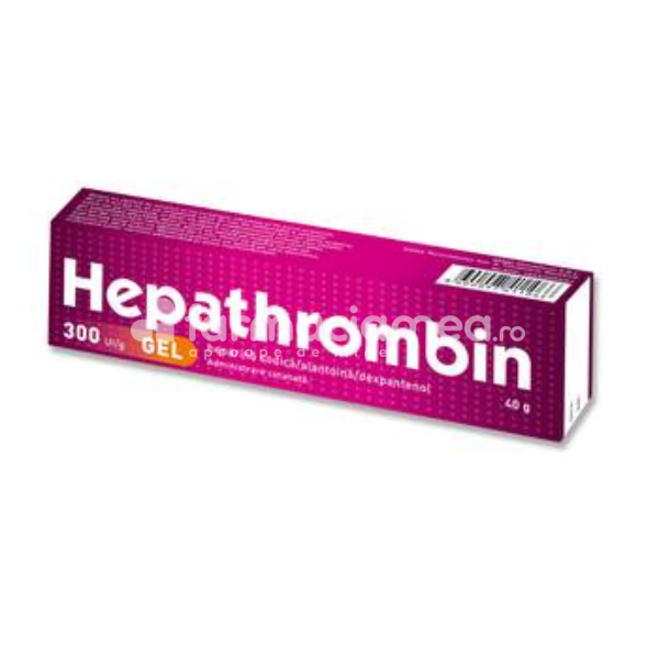 Afecțiuni circulatorii OTC - Hepathrombin 30000UI gel, 40g, Hemofarm, farmaciamea.ro