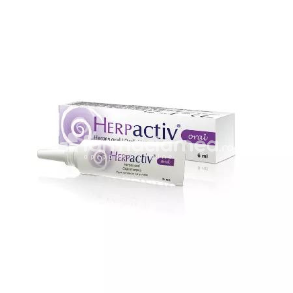 Afecțiuni ale  cavității bucale - Herpactiv Oral, 6 ml Biessen Pharma, farmaciamea.ro