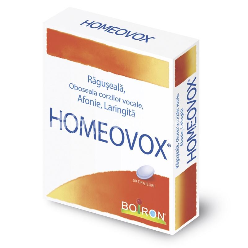 Durere oro-faringiană OTC - Homeovox x 60 drajeuri, farmaciamea.ro