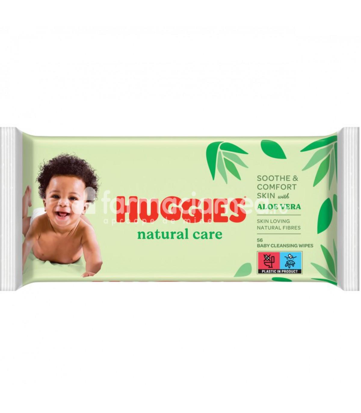 Îngrijire bebe și copil - HUGGIES Servetele aloe x 56 bc, farmaciamea.ro