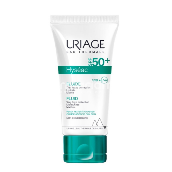 Îngrijire ten - Uriage Hyseac Fluid SPF 50 +, 50 ml, farmaciamea.ro