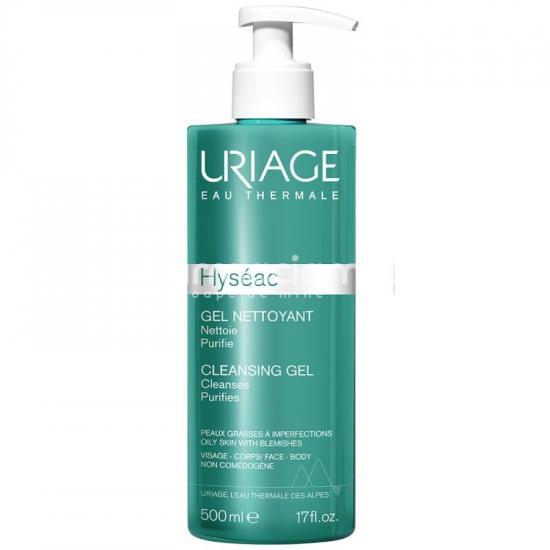 Îngrijire ten - Uriage Hyseac Gel de curatare piele grasa cu imperfectiuni, 500 ml, farmaciamea.ro