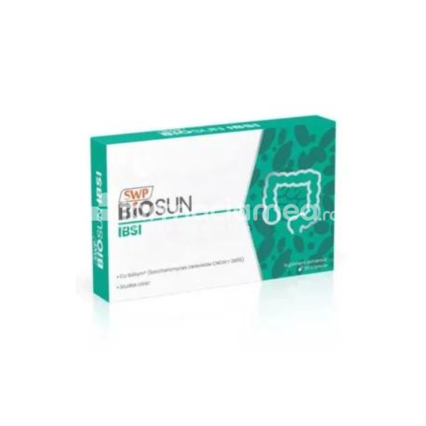 Antibalonare și antiflatulență - Biosun IBSI, 30 capsule, Sun Wave Pharma, farmaciamea.ro