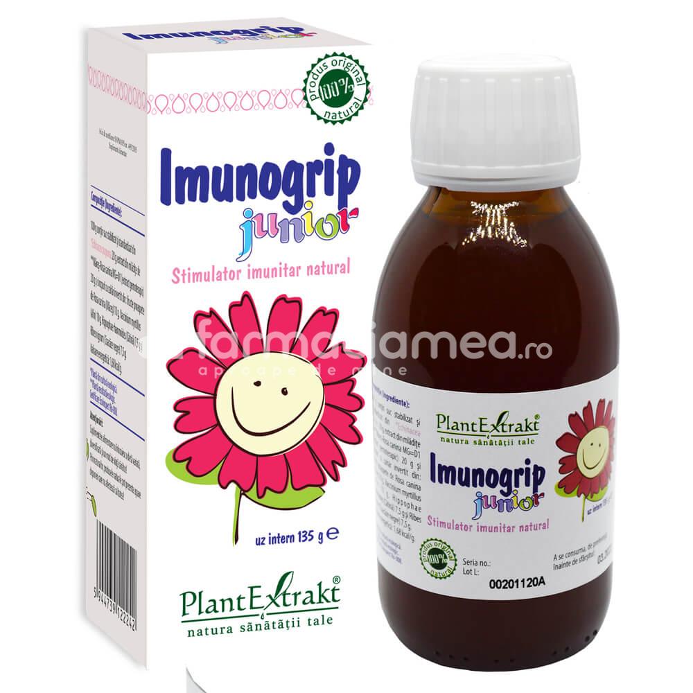 Fitoterapice - Imunogrip Junior, 135 ml, PlantExtrakt, farmaciamea.ro