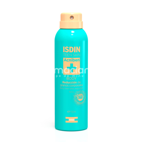 Îngrijire corp - Isdin Acniben Body Spray pentru reducerea acneei corporale, 150ml, farmaciamea.ro