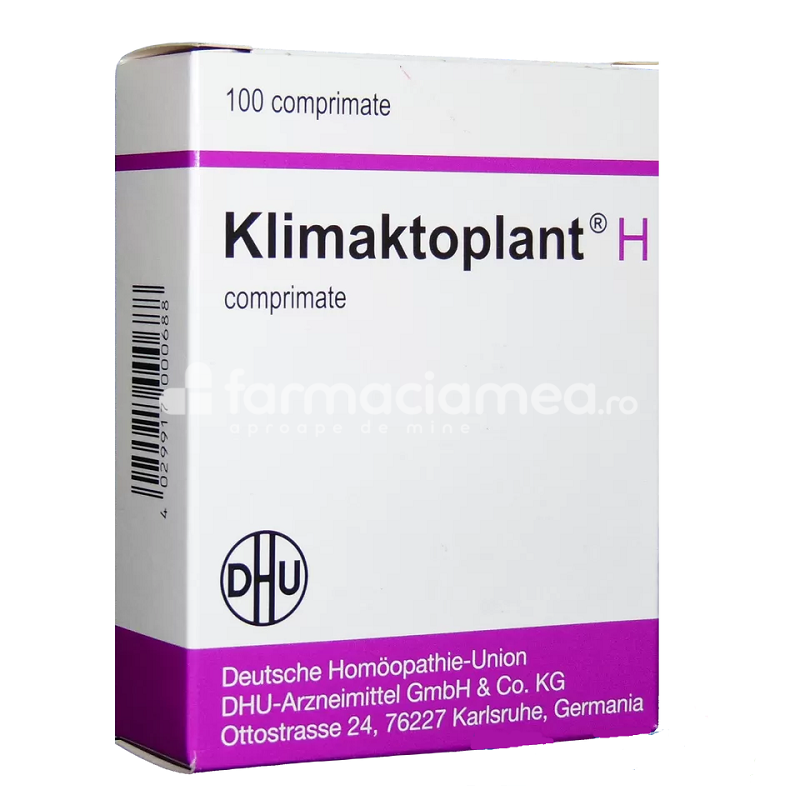 Afecţiuni genito-urinare OTC - Klimaktoplant H x 100 comprimate, farmaciamea.ro