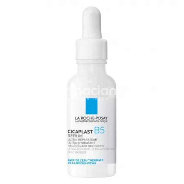 Dermatocosmetice - La Roche Posay Cicaplast B5 Ser Ultra Reparator si Ultra Hidratant cu 10 % Pantenol pentru regenerare, 30 ml, farmaciamea.ro