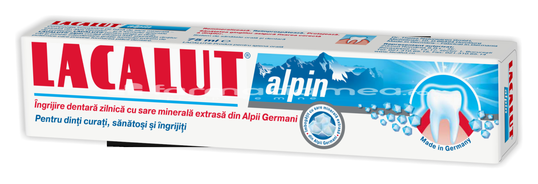 Pastă dinţi - Lacalut Alpin pasta dinti, 75 ml, farmaciamea.ro