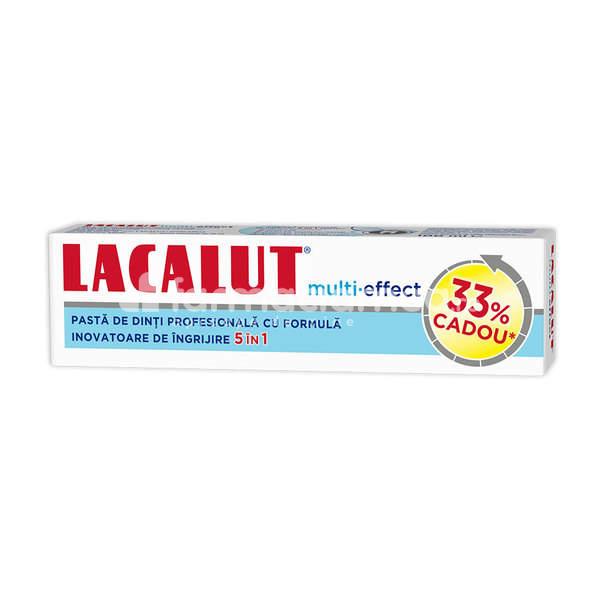 Pastă dinţi - Lacalut Multi Efect pasta dinti 75ml, 33% cadou, farmaciamea.ro