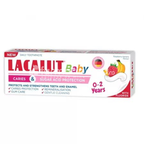 Igienă orală copii - Lacalut Pasta de Dinti Baby 0-2 ani, 55 ml Zdrovit, farmaciamea.ro