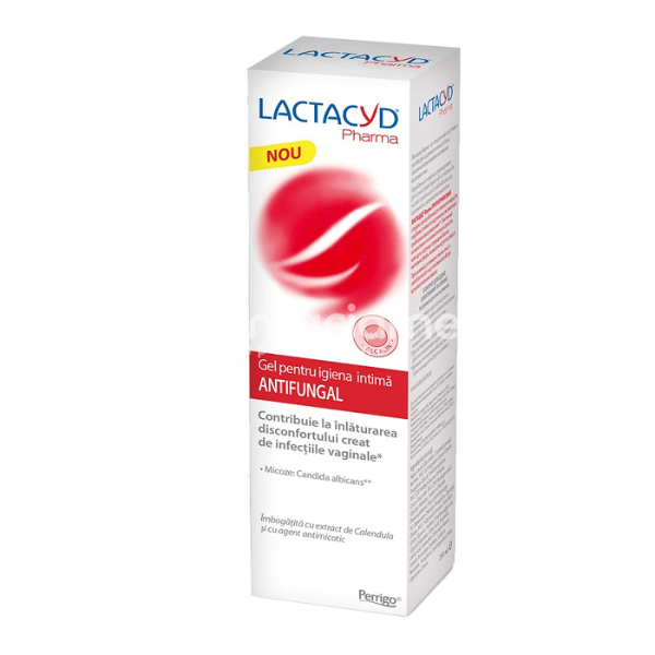 Igienă intimă - LACTACYD Antifungal gel, 250ml, Perrigo, farmaciamea.ro