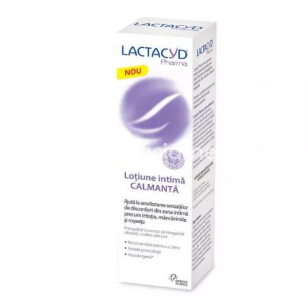 Igienă intimă - Lotiune intima calmanta Lactacyd, 250 ml, Perrigo, farmaciamea.ro
