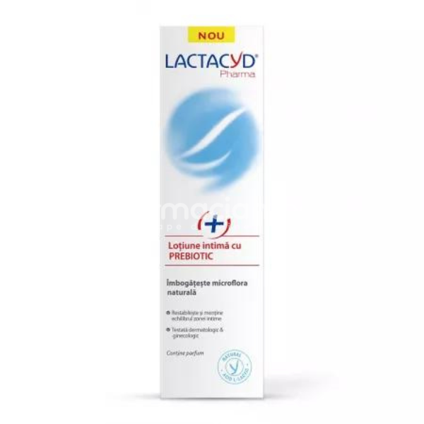 Igienă intimă - LACTACYD Lotiune intima cu Prebiotic, 250ml, Perrigo, farmaciamea.ro