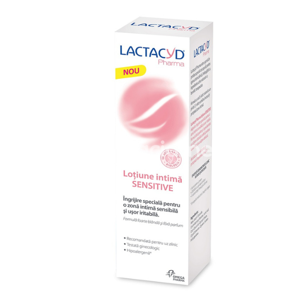 Igienă intimă - LACTACYD Lotiune intima sensitive, 250ml, Perrigo, farmaciamea.ro