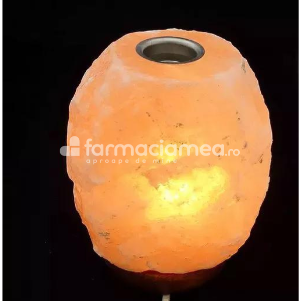 Fitoterapice - Lampa din cristale sare finisata Aroma, Monte Salt Crystal, farmaciamea.ro