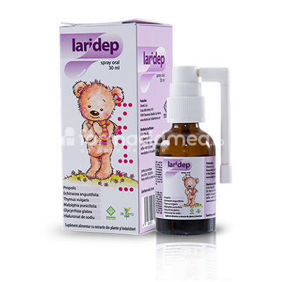Suplimente alimentare copii - Laridep spray pentru gat, 30 ml, Dr. Phyto, farmaciamea.ro
