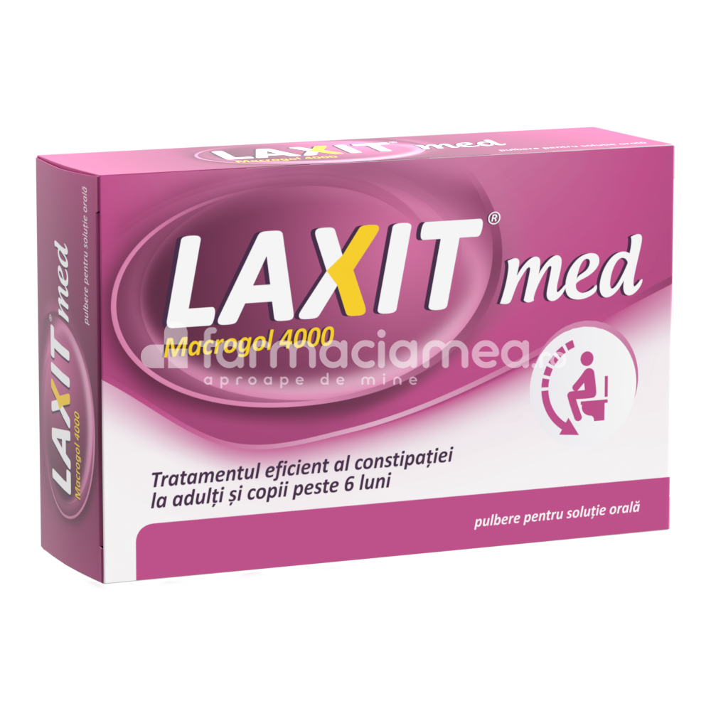 Tulburări tranzit copii - Laxit Med, de la 6 luni, 10 plicuri, Fiterman Pharma, farmaciamea.ro