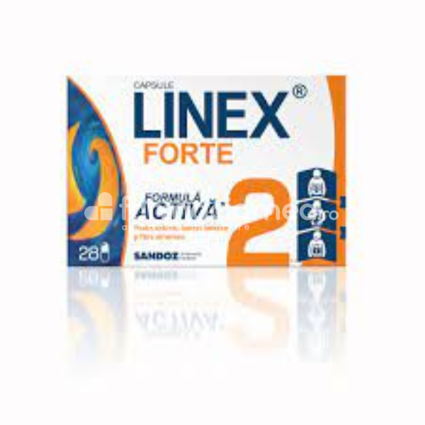 Probiotice - Linex Forte, probiotic, 28 capsule, Sandoz, farmaciamea.ro