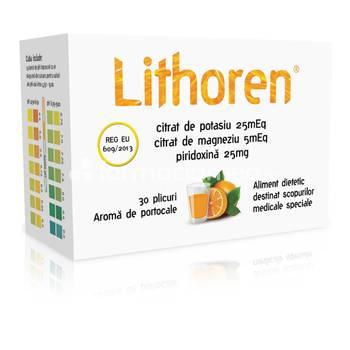 Afecțiuni urogenitale - Lithoren pulbere pentru solutie orala x 30 plicuri, farmaciamea.ro
