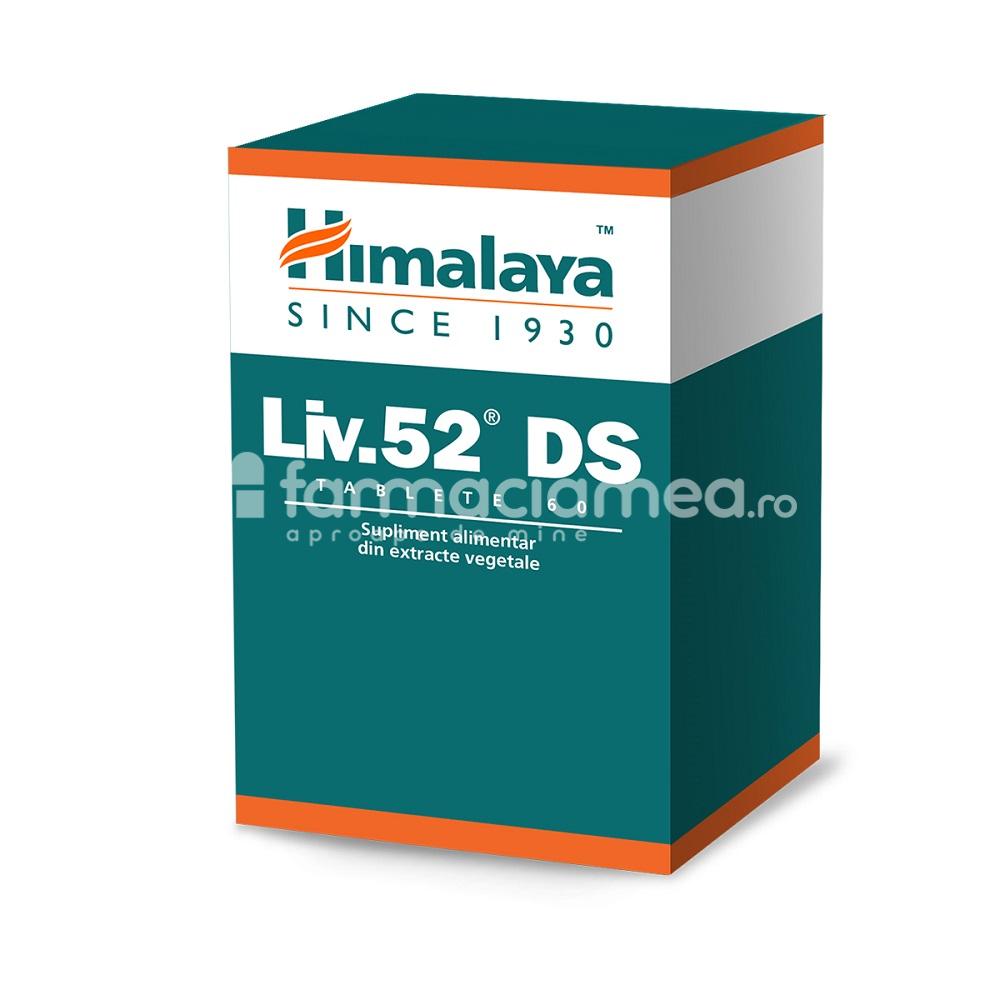 Suplimente naturiste - Liv 52 DS, imbunatateste si sustine sanatatea ficatului, 60 tablete, Himalaya, farmaciamea.ro