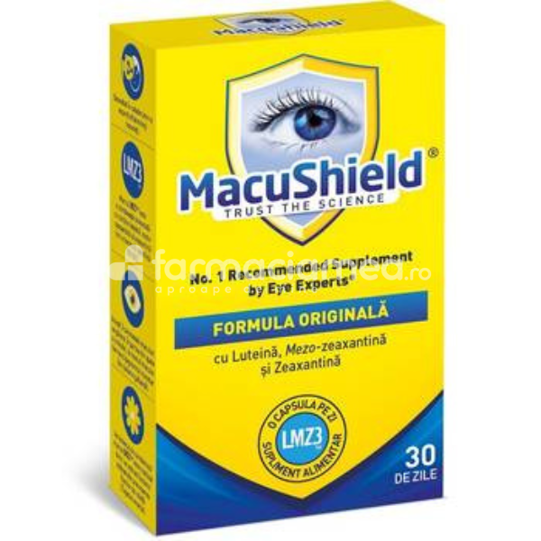 Produse oftalmologice - MacuShield, 30 capsule, EuroCaps, farmaciamea.ro