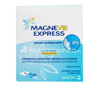 Minerale și vitamine - Magnevie Express granule orodispersabile x 20 plicuri, farmaciamea.ro