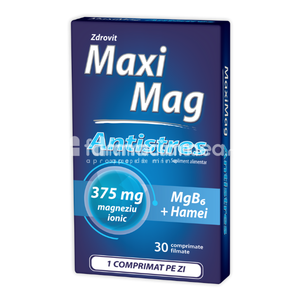 Stres și epuizare - Maximag Antistres, 30 comprimate, Zdrovit, farmaciamea.ro