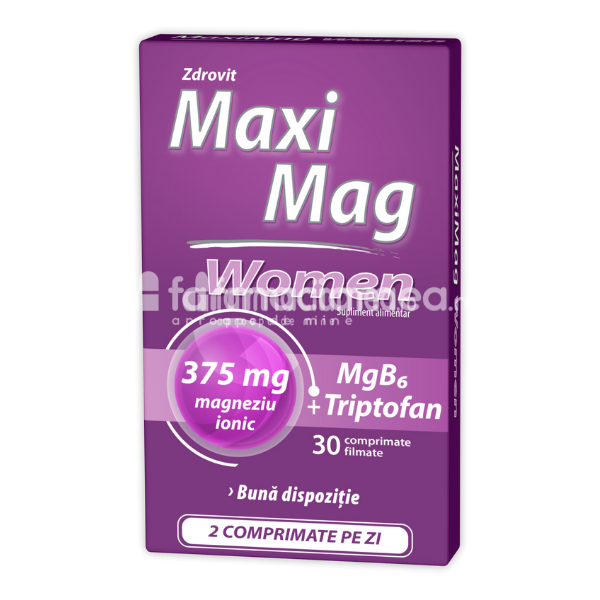 Stres și epuizare - Maximag Women, 30 comprimate, Zdrovit, farmaciamea.ro