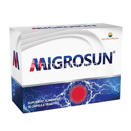 Durere - Migrosun, 30 capsule, Sun Wave Pharma, farmaciamea.ro
