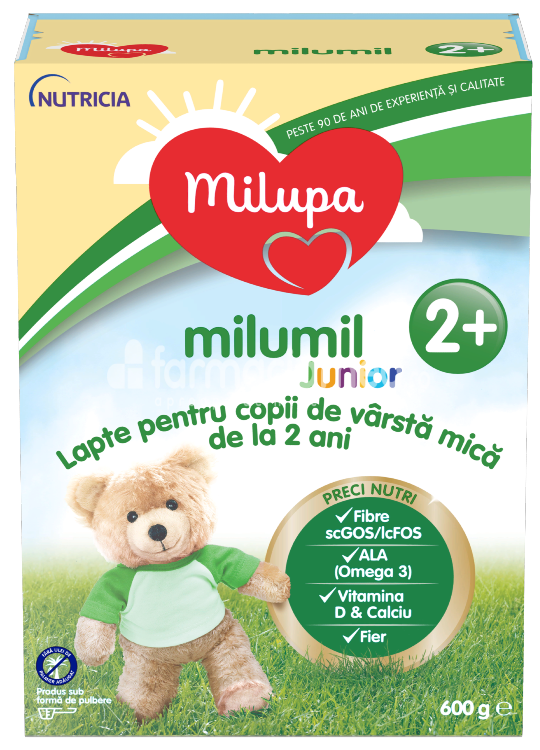 Lapte praf - Milumil Junior 2+ lapte praf, de la 24 luni, 600 g, Milupa, farmaciamea.ro