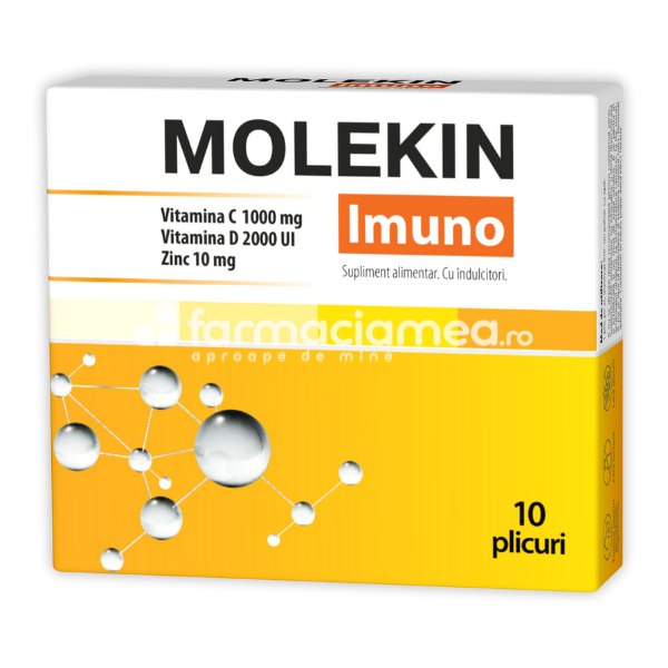 Imunitate - Molekin Imuno, sprijina sistemul imunitar, 10 plicuri, Zdrovit, farmaciamea.ro