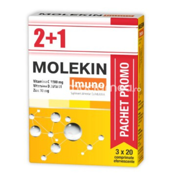 Imunitate - Molekin imuno set x 40cpr eff + 20cpr eff cadou, Zdrovit, farmaciamea.ro