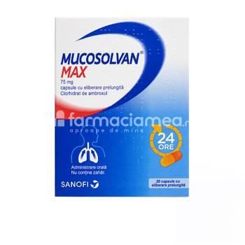 Tuse ambele forme OTC - Mucosolvan max 75mg x 20 capsule, farmaciamea.ro