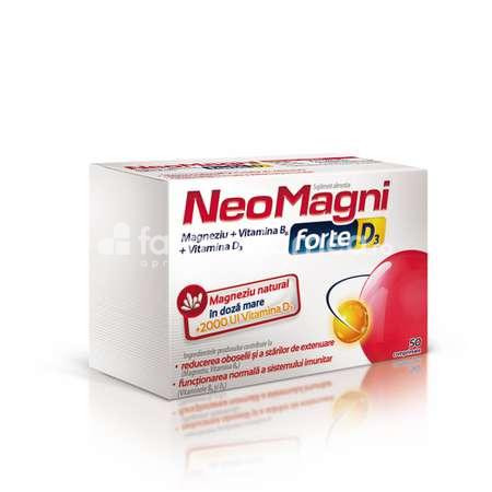 Stres şi epuizare - Aflofarm NeoMagni forte D3, 50 comprimate, farmaciamea.ro