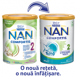 Lapte praf - Nestle Lapte NAN 2 Comfortis, de la 6 luni, 800g, farmaciamea.ro
