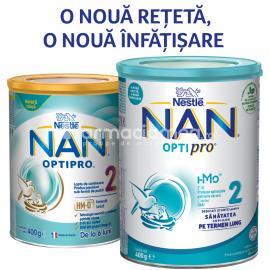 Lapte praf - Nestle Lapte NAN 2 Optipro HM-O, de la 6 luni, 400g, farmaciamea.ro