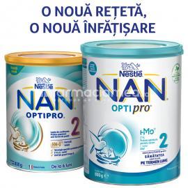 Lapte praf - Nestle Lapte NAN 2 Optipro HM-O, de la 6 luni, 800g, farmaciamea.ro