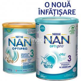 Lapte praf - Nestle Lapte NAN 3 Optipro HM-O, de la 12 luni, 400g, farmaciamea.ro